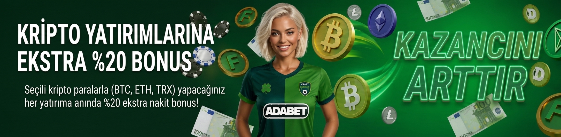 Kripto Yatırımlarına Ekstra %20 Bonus